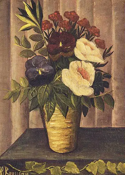 Still Life with Flowers Henri Rousseau